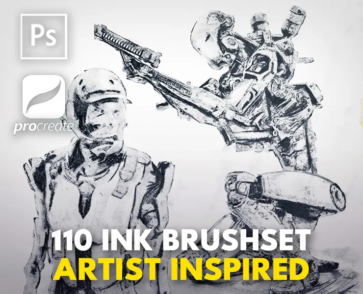 Artist Inspired 110 Ink Brushset