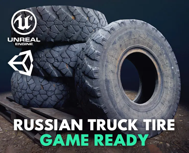 Scanned Russian Truck Tire