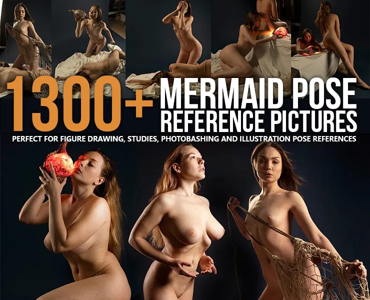 1300+ Mermaid Pose Reference Pictures for Artists