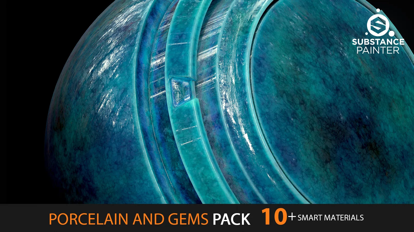 Porcelain & Gems Pack 10+ Smart Materials
