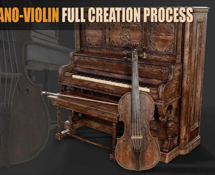 Old Wooden Piano - Violin Full Creation Process