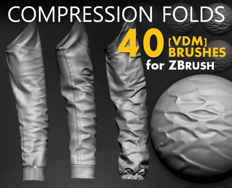 Leather & Fabric Compression Folds