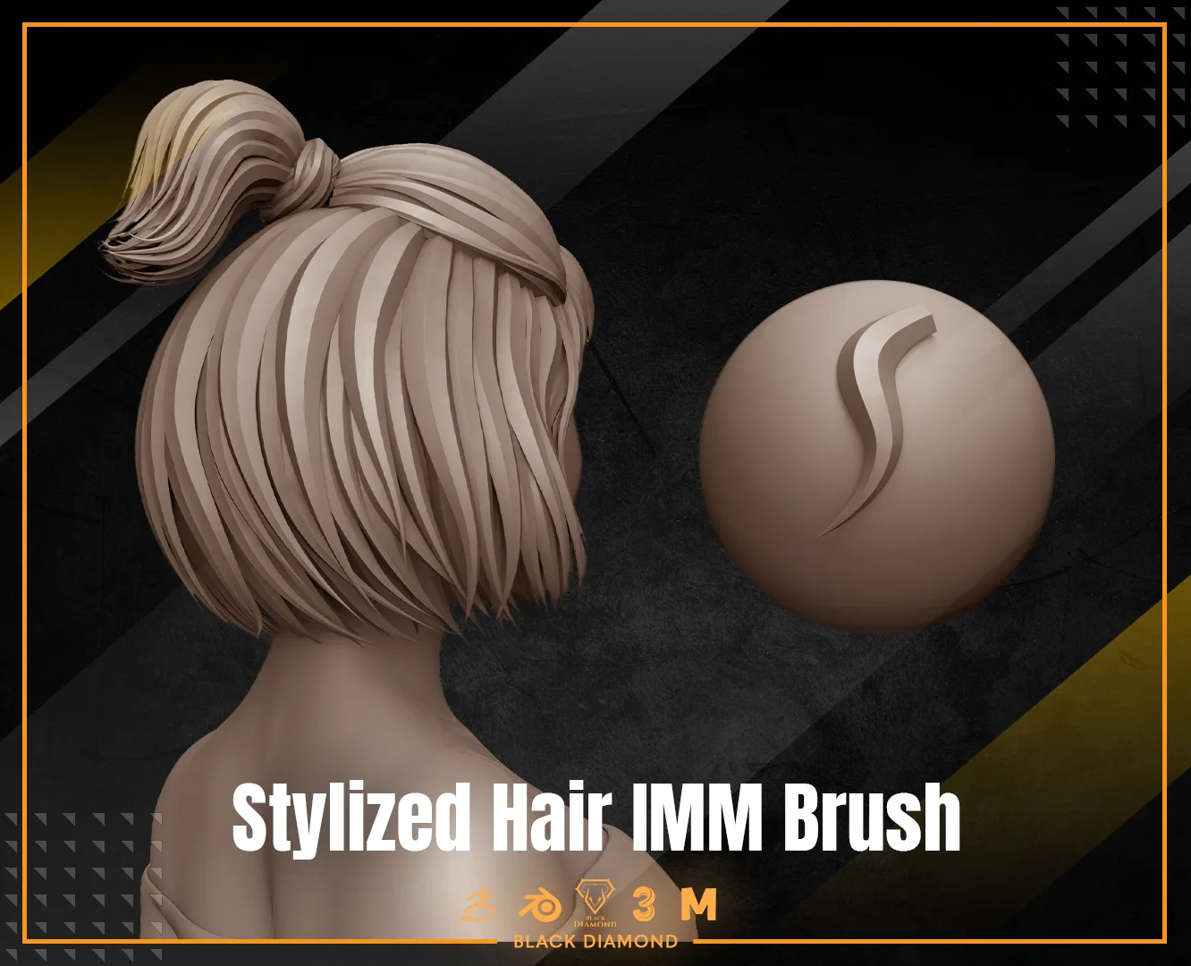 Stylized Hair IMM Brush