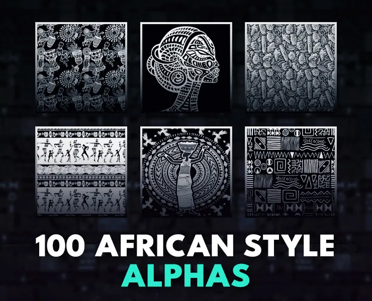 100 Patterns And Alphas African Style