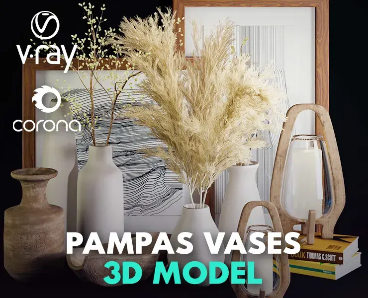 Pampas Ceramic Vases