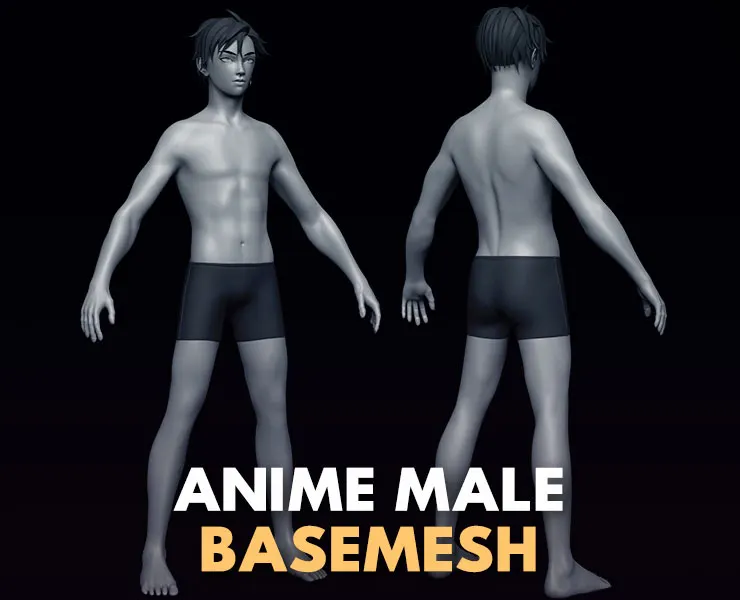 Anime Male Basemesh