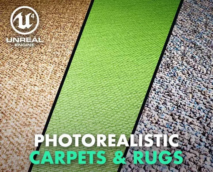 ArchViz: Photorealistic Carpets & Rugs (UE5 Ready)