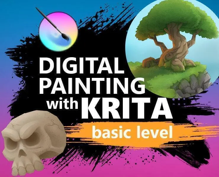 Digital painting with Krita 5.0 for beginners