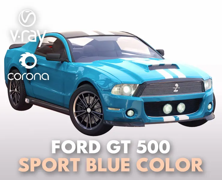 Ford GT 500 Sport Blue Color