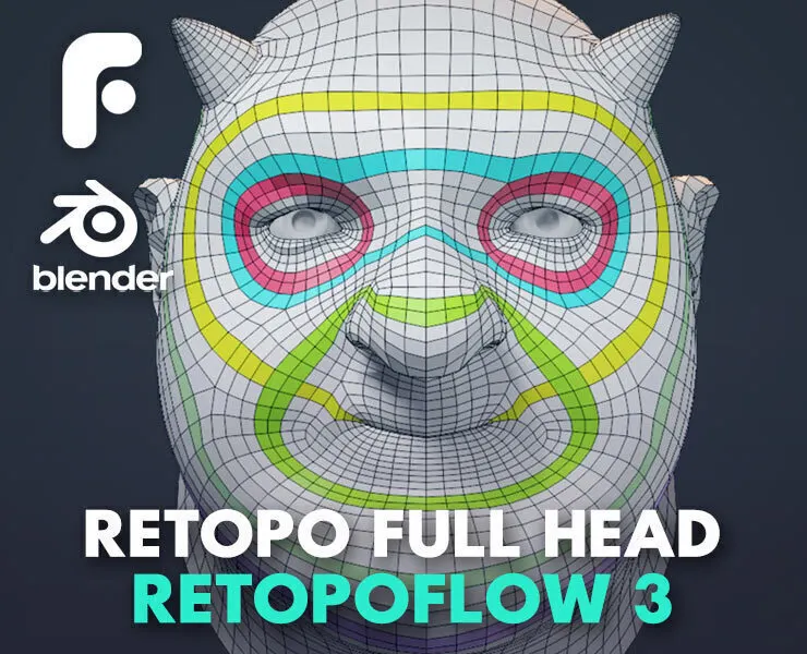 Retopologizing a Head With RetopoFlow 3
