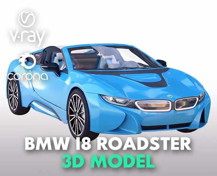BMW i8 Roadster Blue