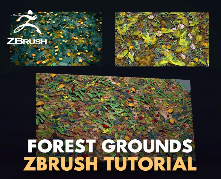 Creating Forest Grounds for Environments with ZBrush Tutorial