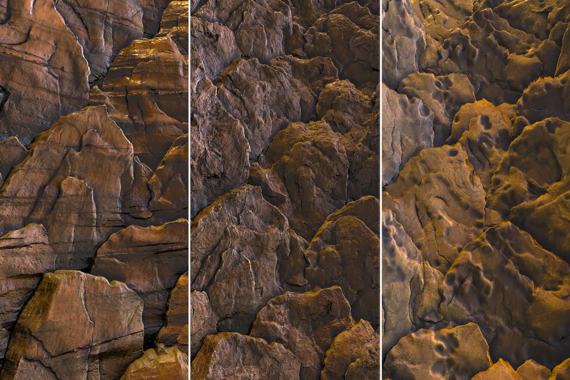 Tectonic Rock Plates Game Textures