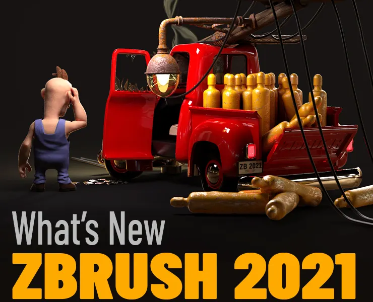 ZBrush 2021 + 2021.5 & .6 What's New PLUS 30 Bonus Videos & Scene Files!