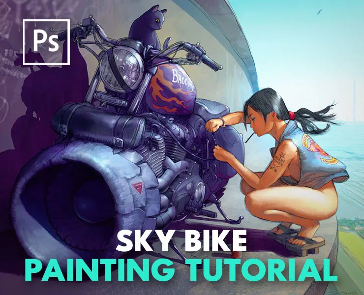 "Sky Bike" Painting Process Video