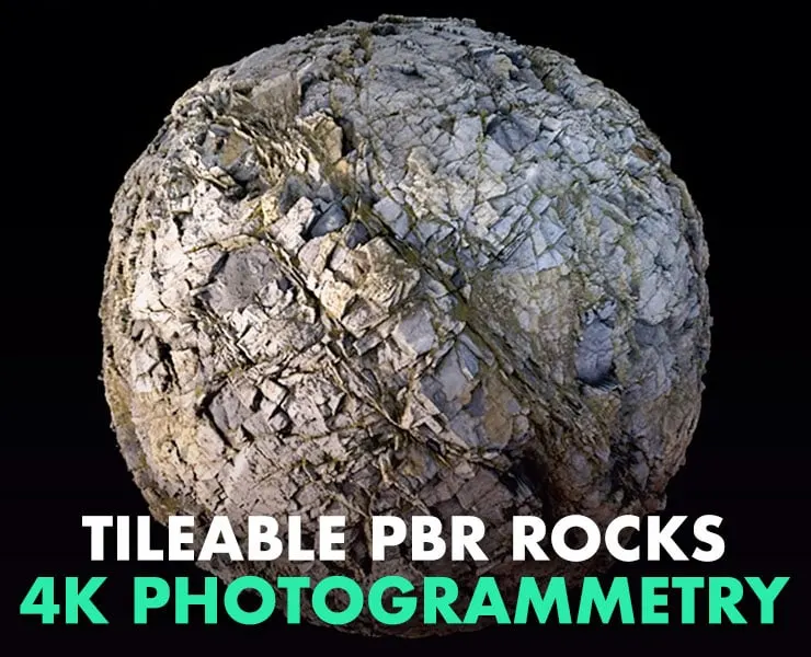 Photogrammetry Rock PBR 4k Tile Texture