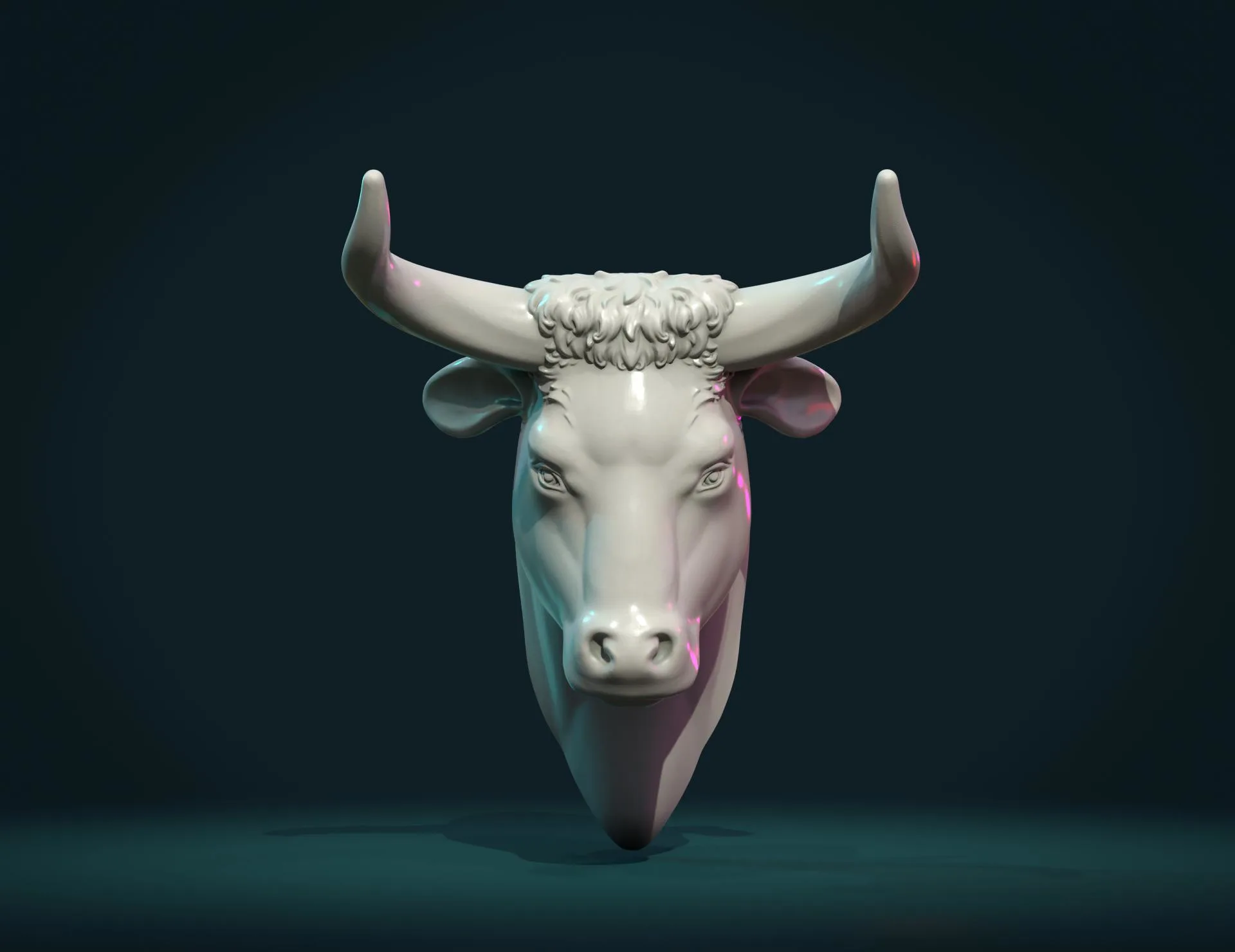 Bull Head - 3D Print Ready