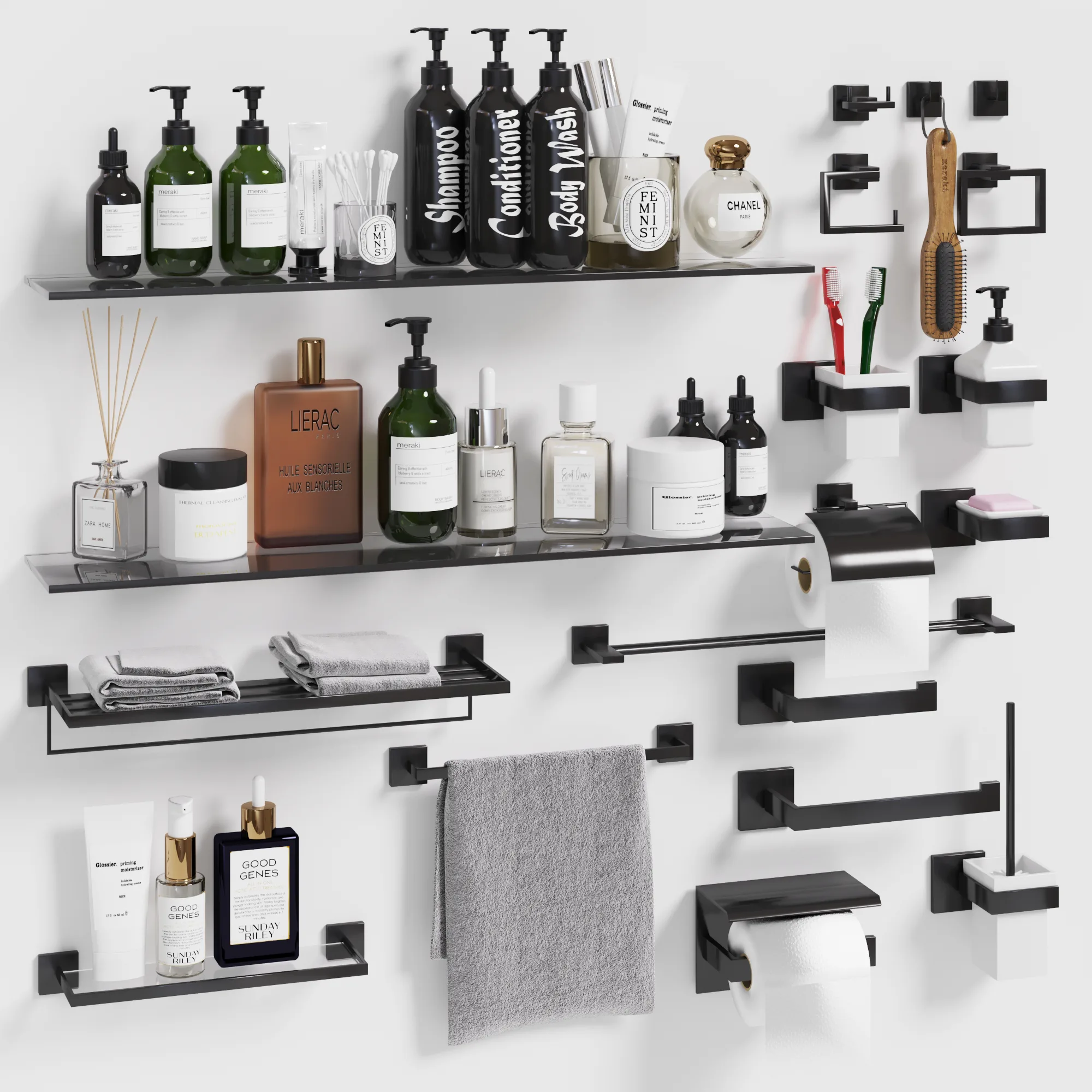 Bathroom Accessories Black