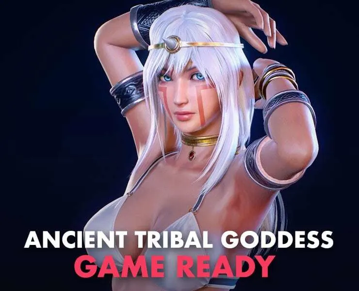 Ancient Tribal Goddess - Game Ready