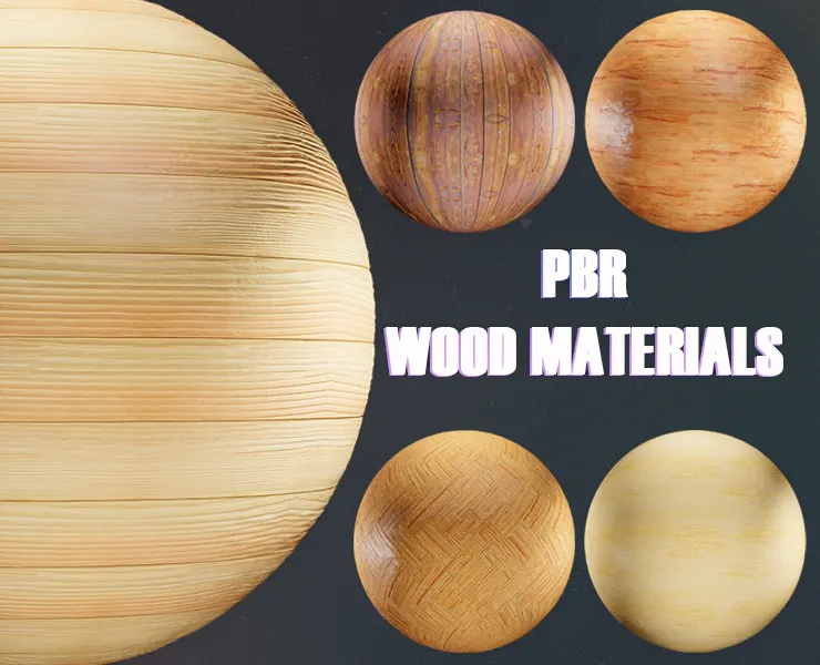 PBR Wood Materials For Blender (Cycles, Eevee)