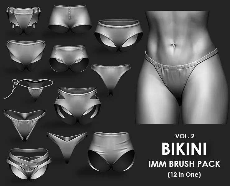 Bikini IMM Brush Pack (12 in One) Vol. 2