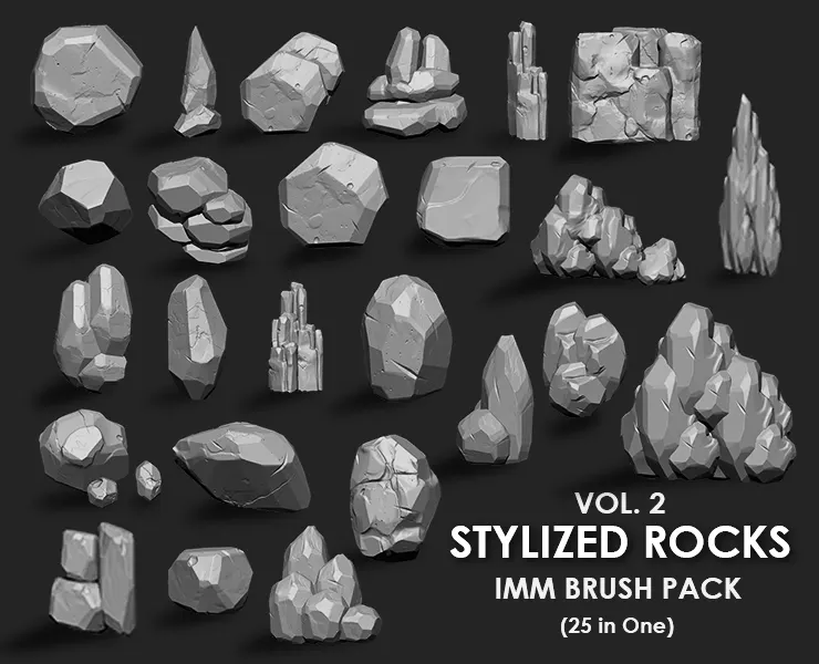 Stylized Rock IMM Brushes 25 in one Vol. 2