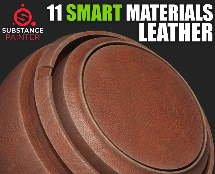 11 Leather Smart Materials Vol. 2 (Substance Painter)