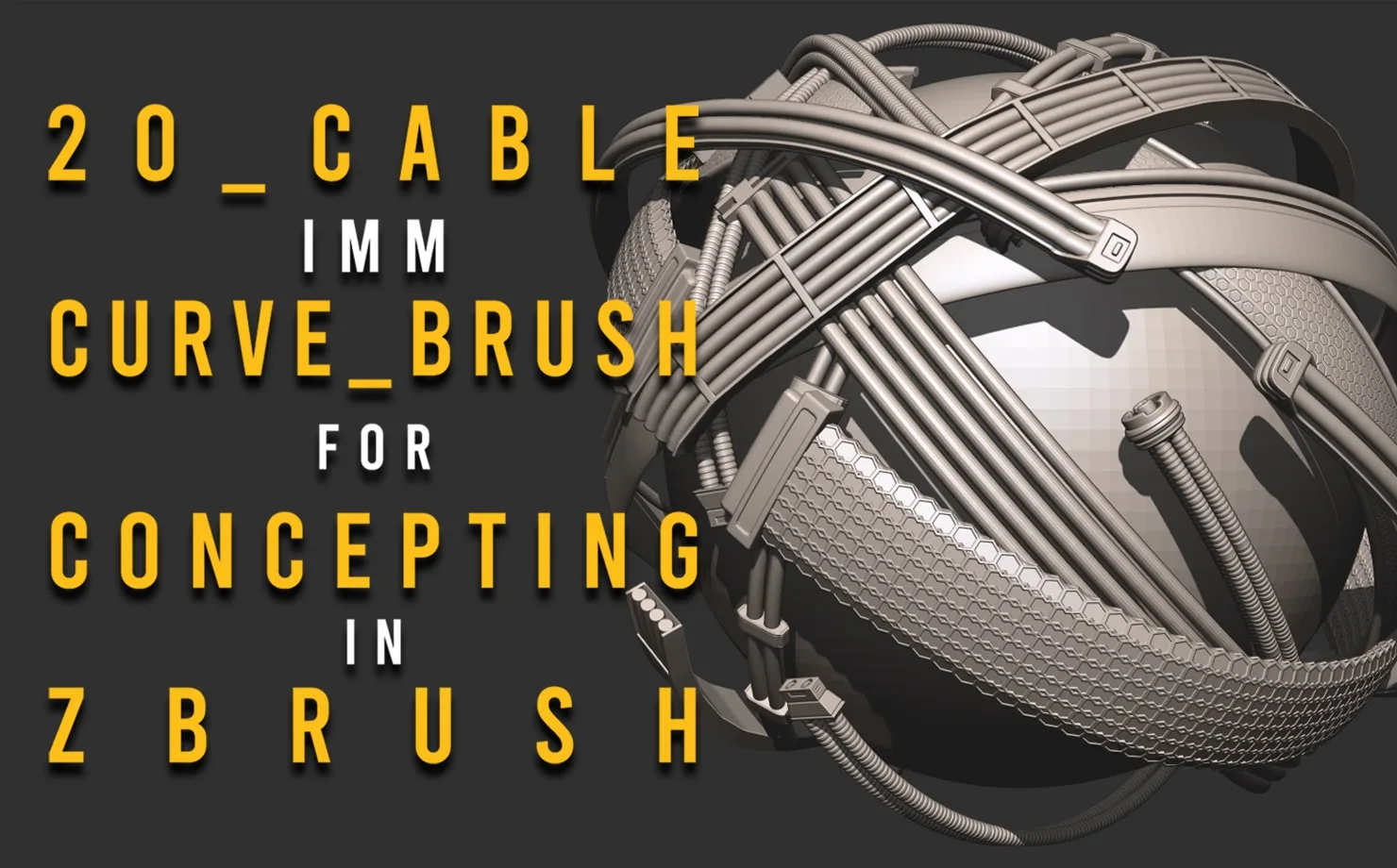 Cable IMM Brush For Concepting In Zbrush