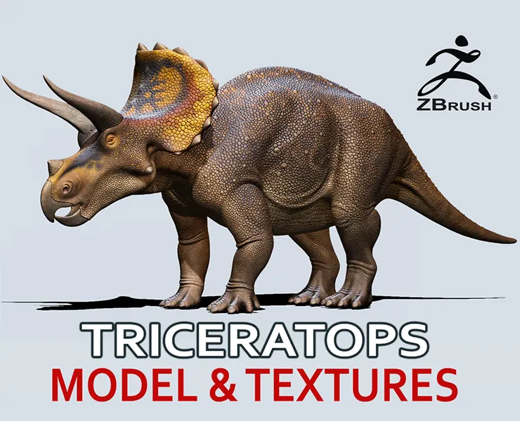Triceratops Model & Textures