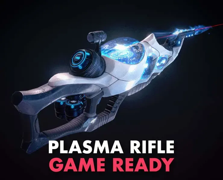 PBR Plasma Rifle - 3D Asset