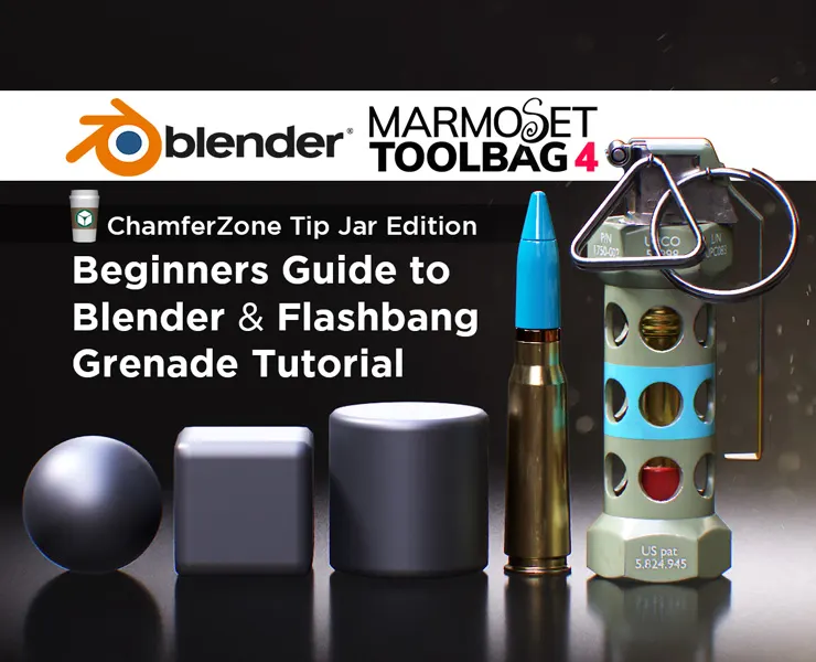 Blender for Beginners & Blender Flashbang Grenade Tutorial - Tip Jar Edition