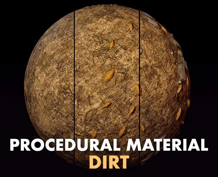 Procedural Dirt Ground Material - 3 Variations!