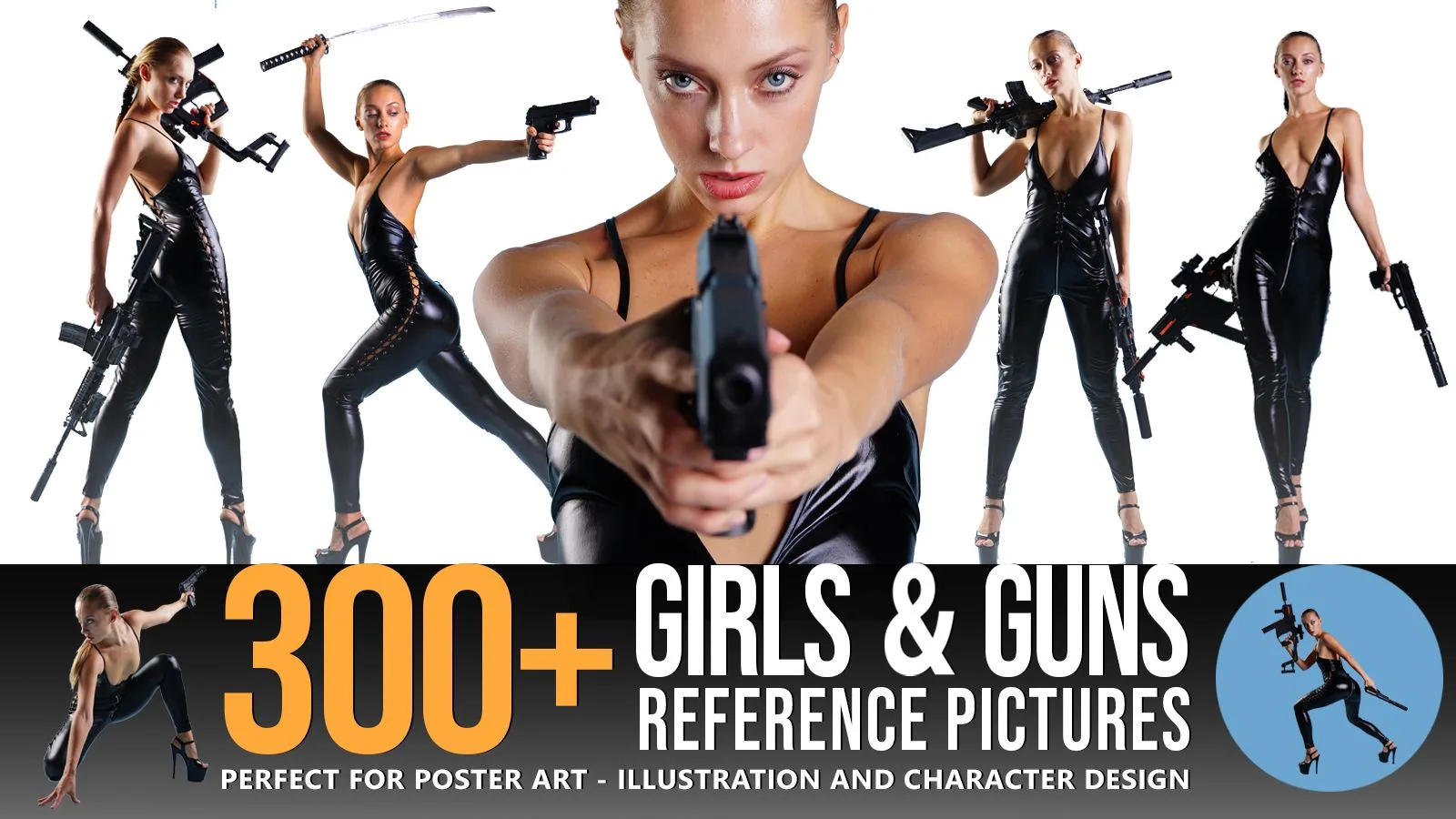 300+ Girls & Guns Reference Pictures