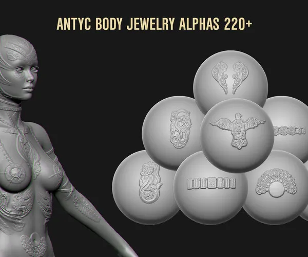 220+ ANTYC Body Jewelry & Cloth Decoration Alphas