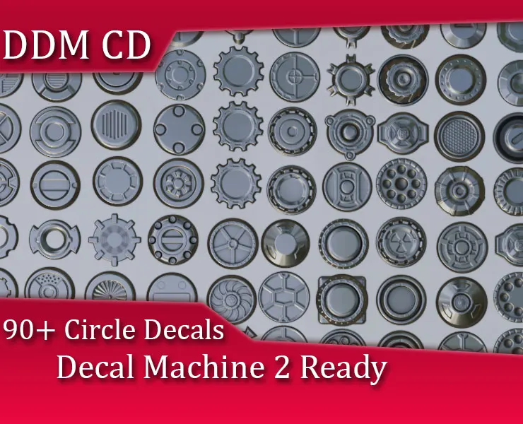 DDM CD |90+ Circle Decals | Decal Machine 2 Ready Pack