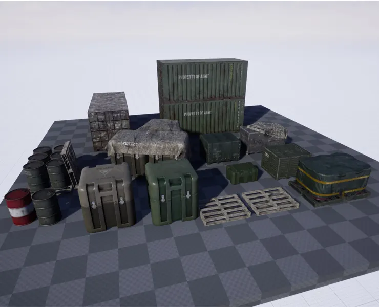 Military Containers & Crates Pack