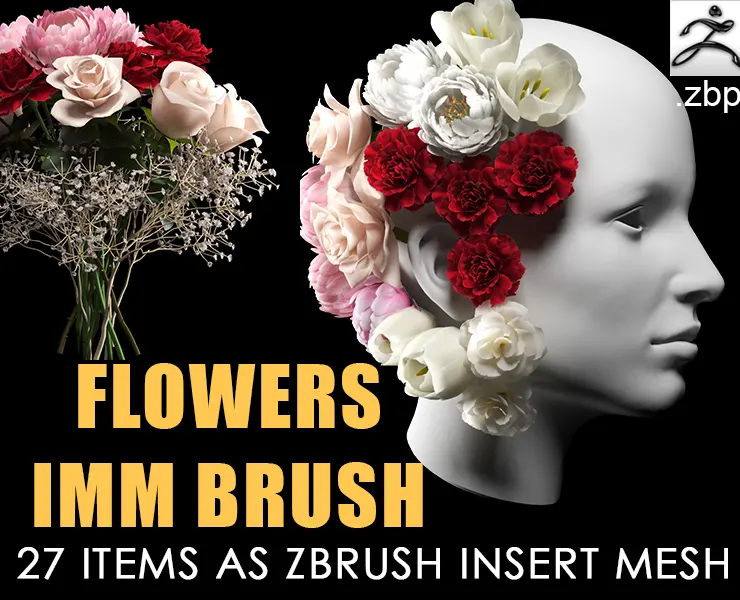 Flowers IMM brush + Video
