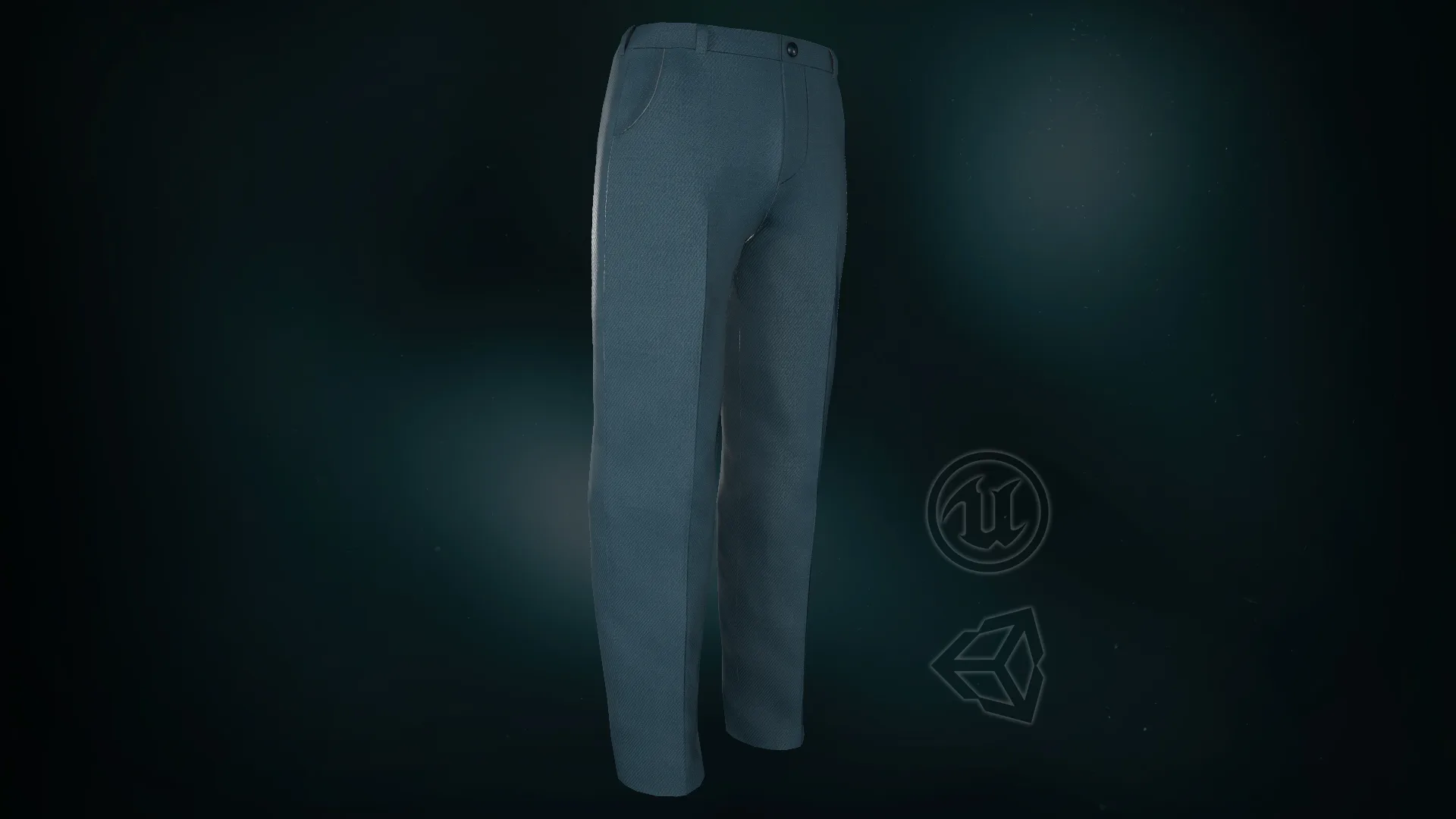 Blue Suit Pants