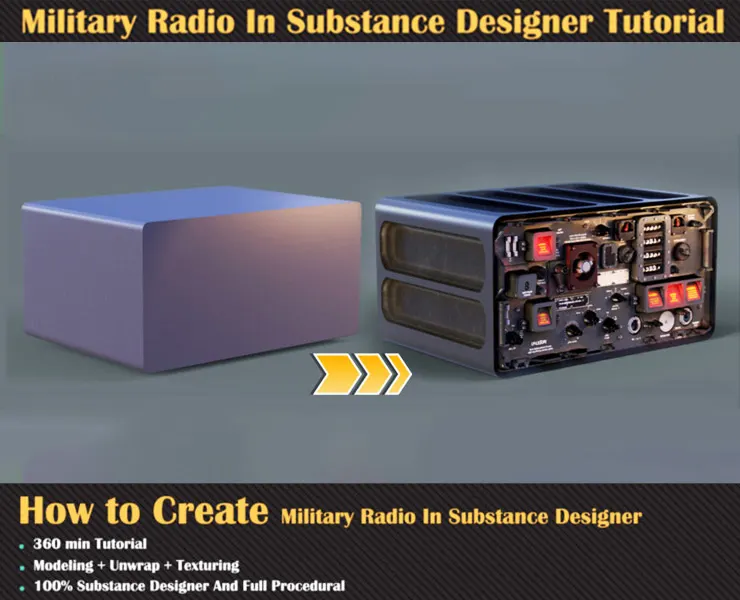 Military Radio In Substance Designer Tutorial