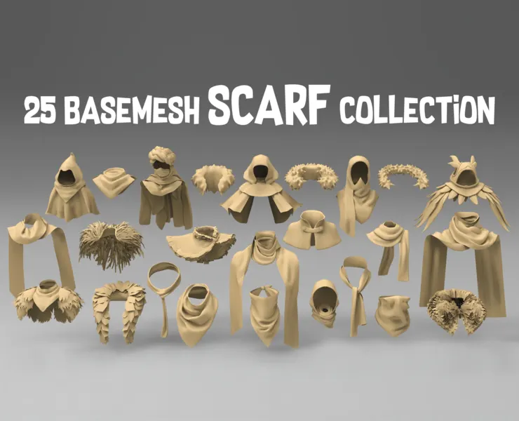 25 basemesh scarf collection