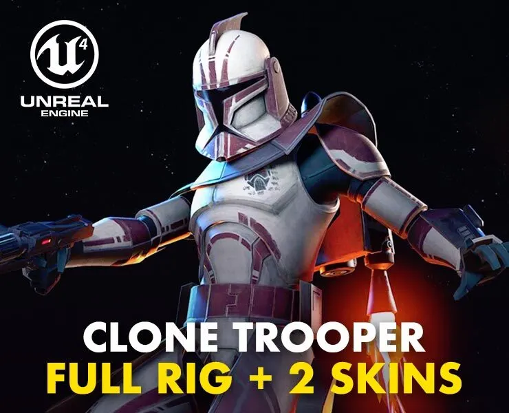 Clone Trooper - Full Rig + 2 Skins