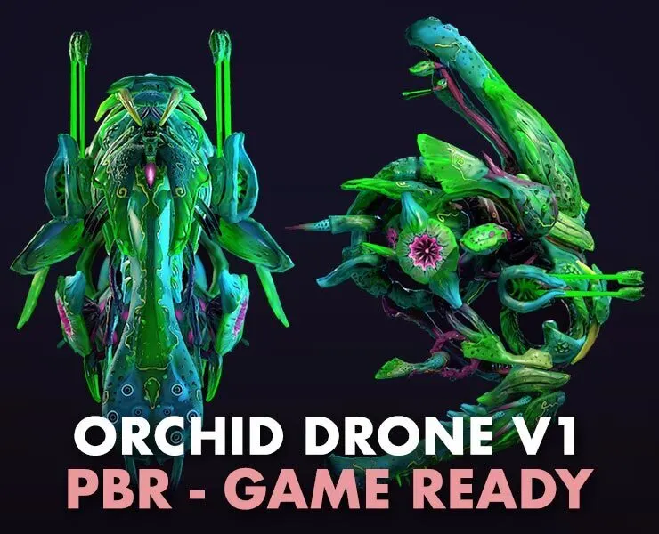 Orchid Drone V1 - PBR