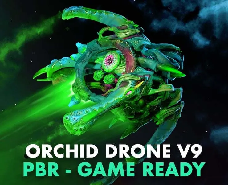 Orchid Drone V9 - PBR