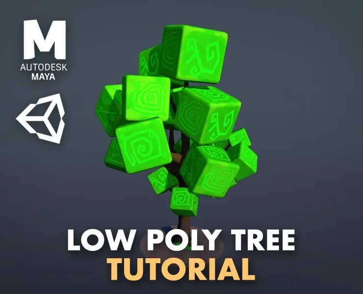 Maya & Unity 3D - Modeling Lowpoly Tree for Mobile Games