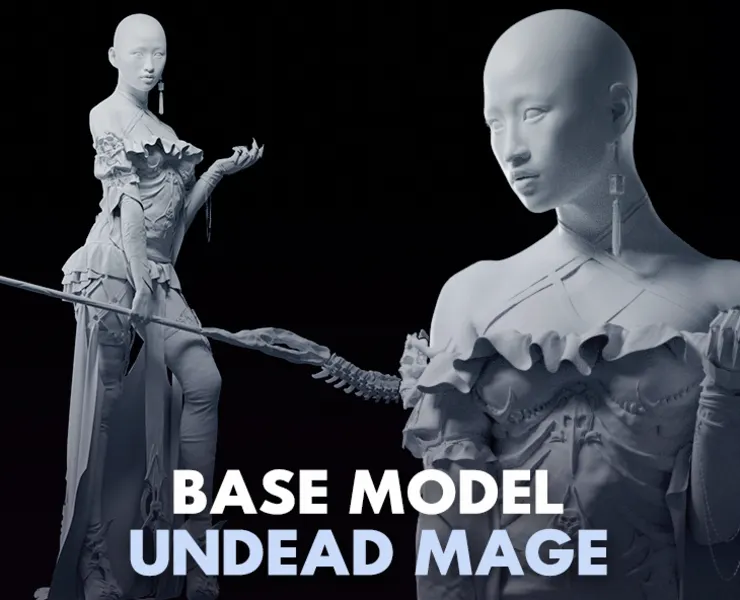 Undead Mage Base Model