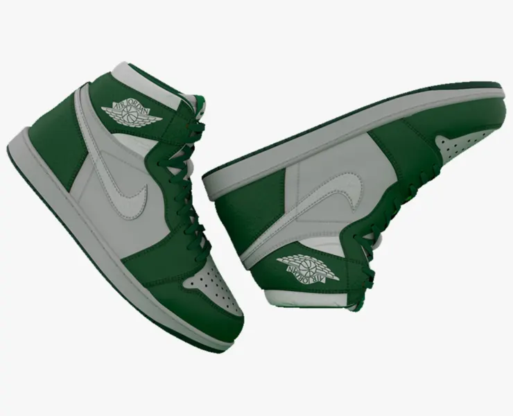 AirJordan 1 Retro HighOG Color Green 3D model