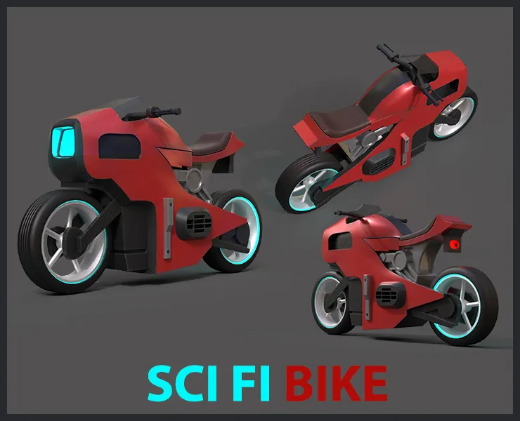 Sci-fi Bike Game Ready 4