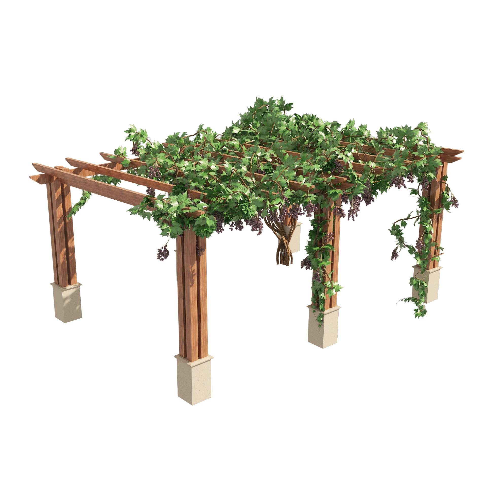 2 Grape Vine Pergola FlippedNormals