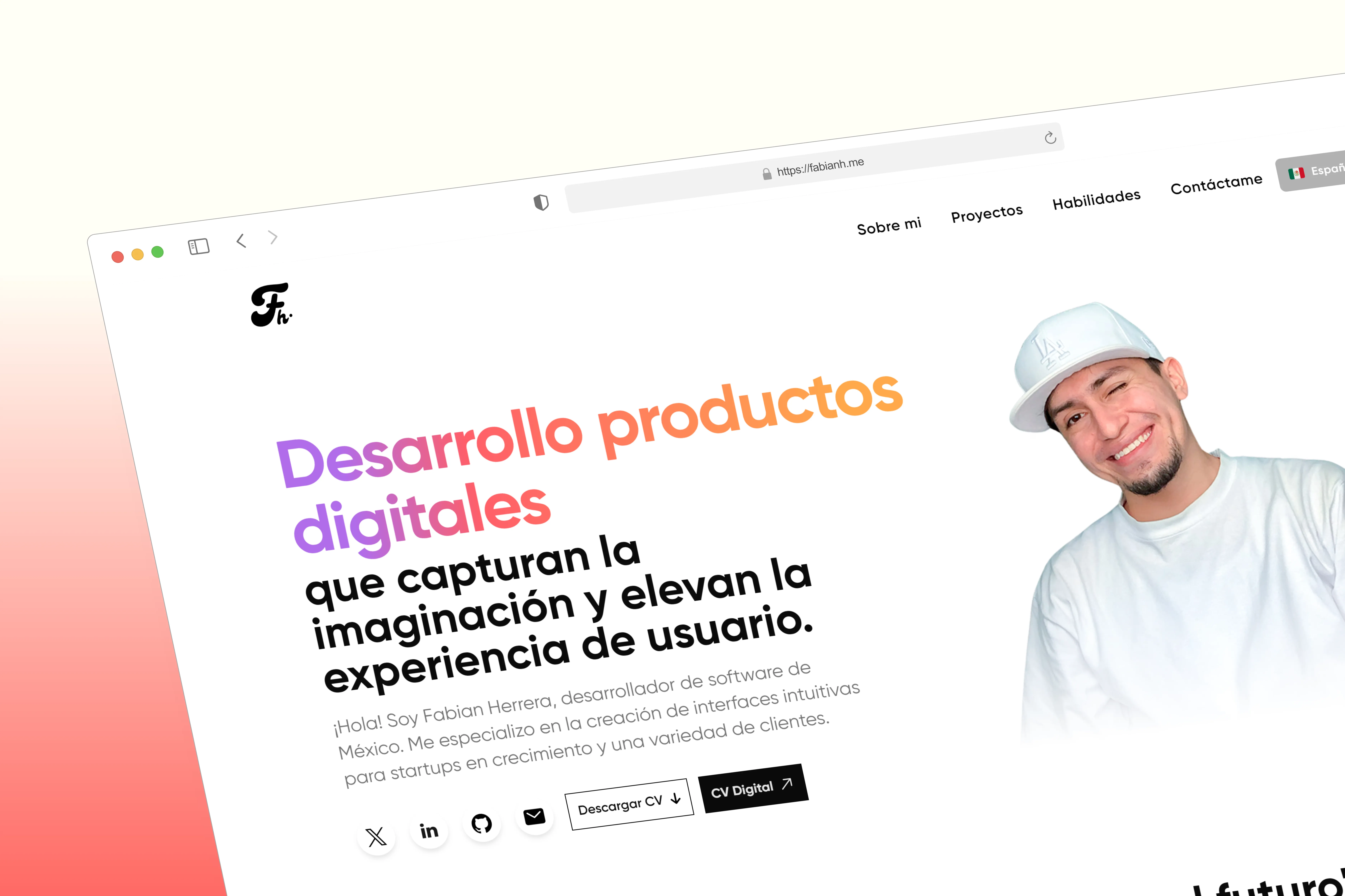 Fabian Herrera - Desarrollador web Fullstack con más 2 años de experiencia.