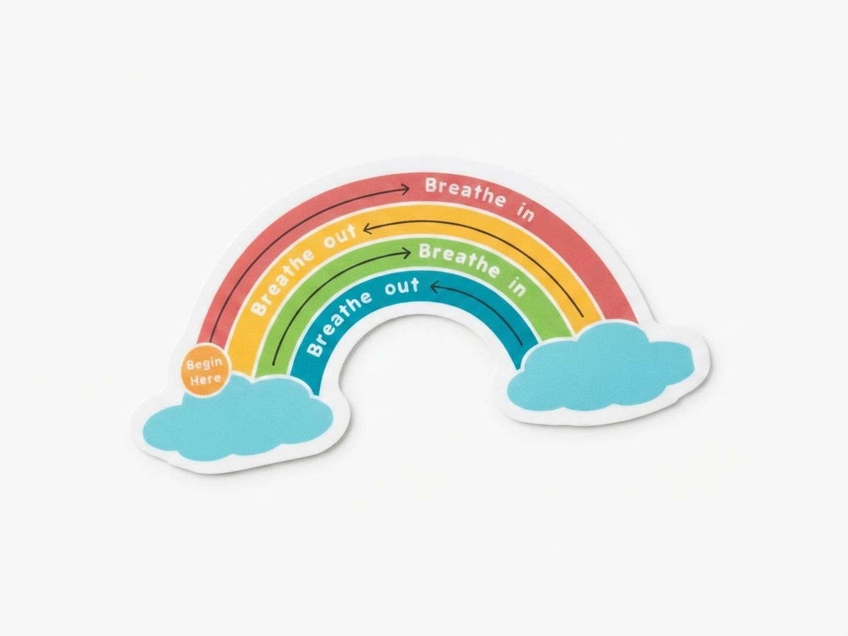 Calm Stiker Arcoiris